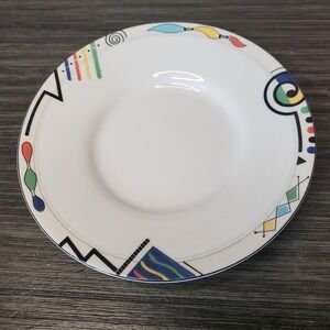 MIKASA Ultima HEADLINE HK 232 Super Strong China Saucer Plate 6" Geometric